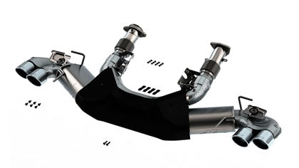 Borla 2020 Chevrolet Corvette C8 6.2L ATAK 3in Exhaust System Dual Round A/C Tips