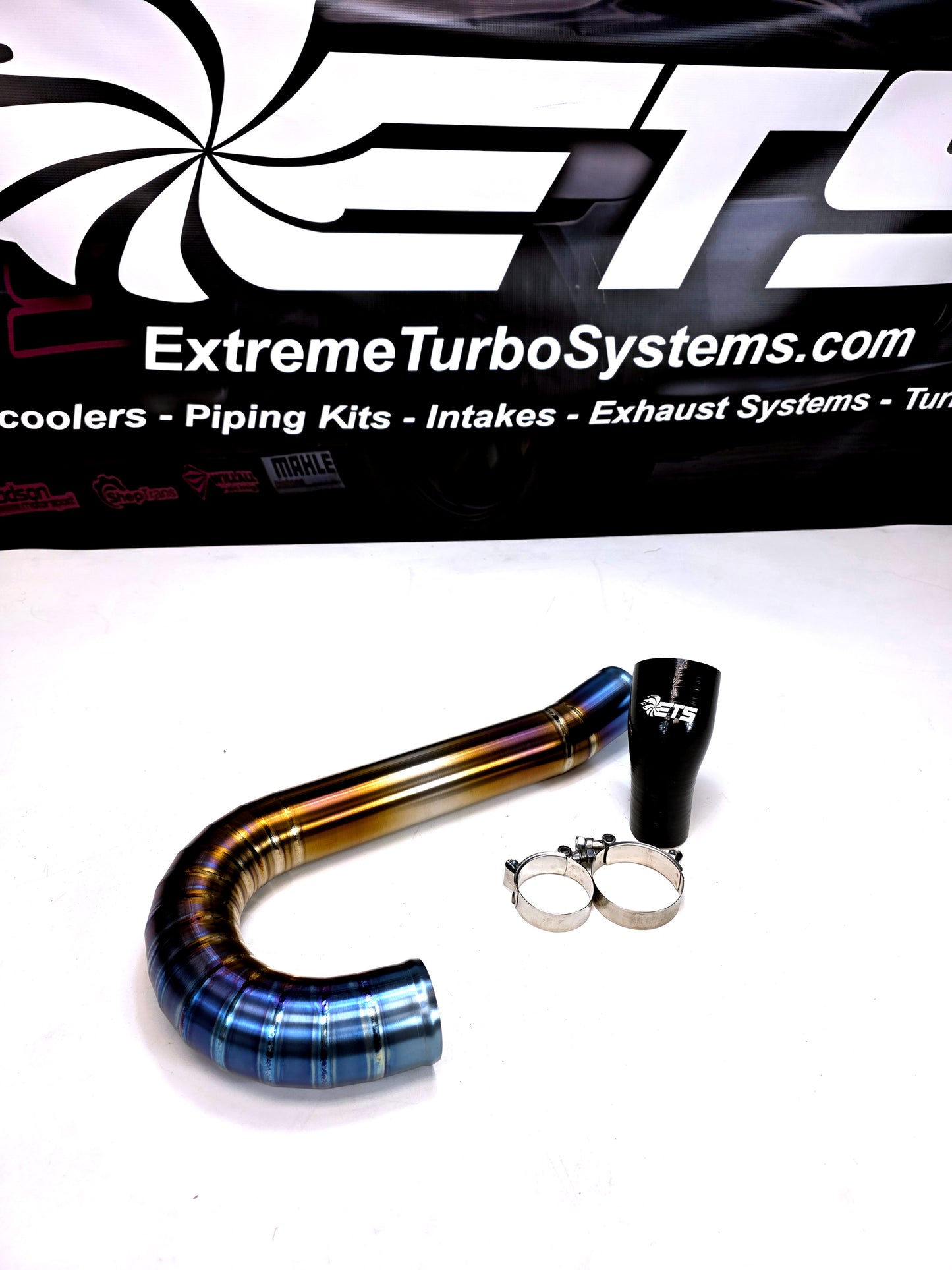 ETS 03-06 Mitsubishi Evo 8/9 Titanium LP2 Lower Intercooler Piping Kit