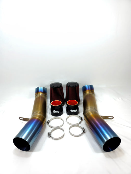 ETS 2009+ Nissan GTR (R35) Titanium Twin Turbo Air Intake Kit - Speed Density